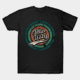 Thin Lizzy // Retro Circle Crack Vintage T-Shirt